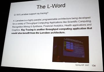 GDC 2008: Intel Larrabee, особенности и сроки выпуска 