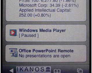 iPhone в качестве дисплея для Windows SideShow