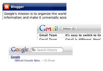 Google создала три виджета для Mac OS X 10.4