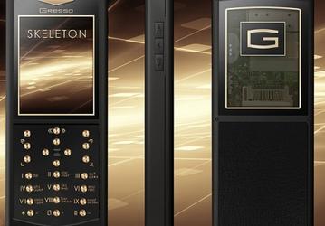 Телефон Gresso Skeleton Gold – роскошное продолжение коллекции Avantgarde