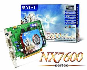 MSI запускает в производство видеокарту NX7600GT-T2D256E