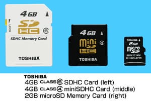 Toshiba Delivers New SDHC And microSDHC Cards