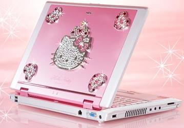 NEC выпускает ноутбук «для деловых женщин», оформленный в стиле Hello Kitty