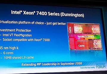 Шестиядерные Intel Dunnington дебютируют в этом месяце