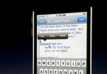 Apple продемонстрировала iPhone OS 3 