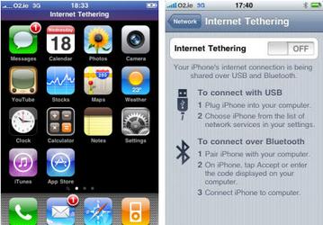 iPhone OS 3 позволит разделять доступ в Интернет по USB и Bluetooth 