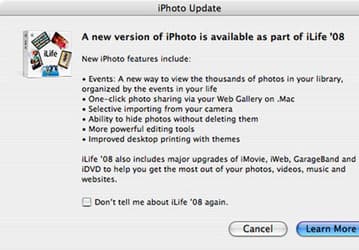 Apple рекламирует iLife в iTunes