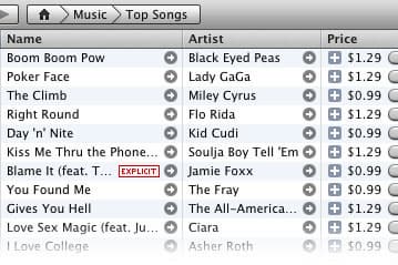 Apple отказалась от единой цены музыки в iTunes 