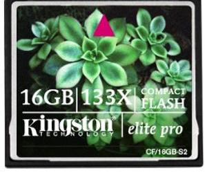 Kingston CompactFlash Elite Pro – карточки памяти для профессиональных фотокамер 