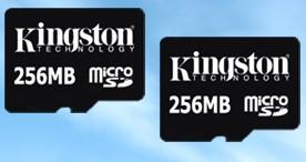 Kingston анонсирует microSD 256 Мб