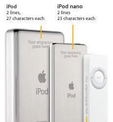 Apple Store предлагает нанесение лазерной гравировки на iPod Shuffle