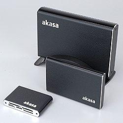 Akasa «одела в кожу» внешние накопители и кардридер