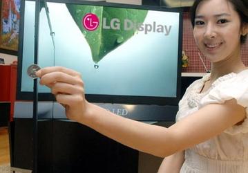 LG Display показала самые тонкие в мире ЖК-панели большого размера