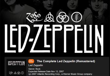 В iTunes появилась музыка Led Zeppelin