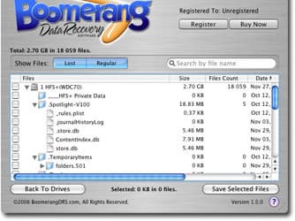 Boomerang — новая утилита для восстановления данных