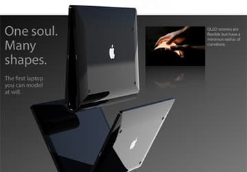 MacBook touch, или как может выглядеть Mac с гибким экраном 