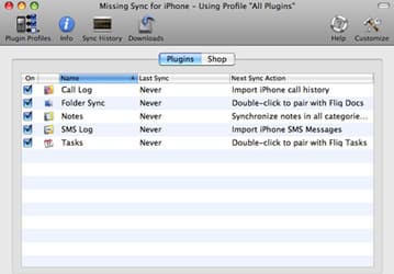 Missing Sync for iPhone 2.0 позволяет совершать синхронизацию iPhone по Wi-Fi 