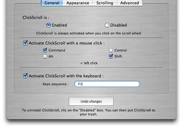 ClickScroll 2 позволяет прокручивать содержимое окна движениями мыши