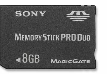 Sony удваивает емкость: 8-Гб карточки Memory Stick Pro Duo