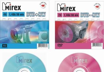 Mirex выпускает 8-см диски DVD-RW и DVD+RW