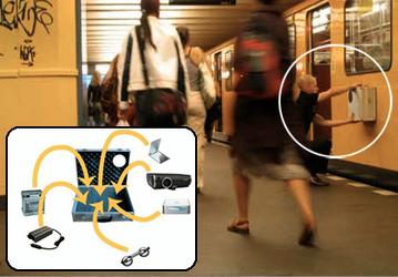 Слайд-шоу в берлинском метро?