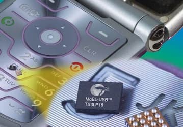Cypress выпускает самый маленький в мире приемопередатчик USB для мобильной электроники