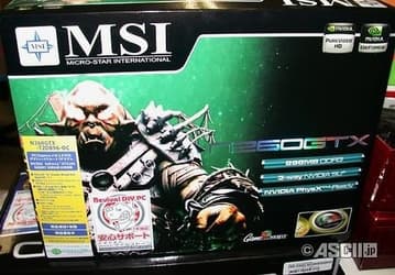 У MSI тоже есть дорогая OC-версия адаптера GeForce GTX 260