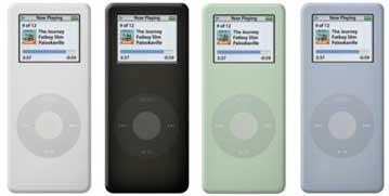 Разноцветные чехлы для iPod nano