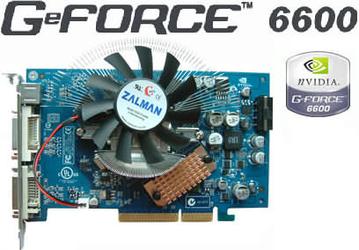 GALAXY GeForce 6600 AGP bears Zalman VF700 cooler