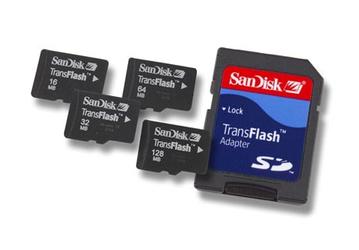 Формат microSD принят, Sandisk предлагает первую 512-Мб карточку microSD