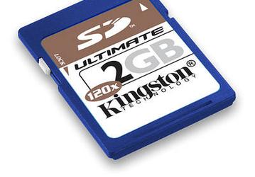Kingston Secure Digital Ultimate: 2-Гбайт карты со скоростной формулой 120х