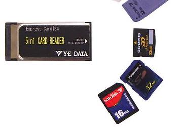 Ye-data Unveils First ExpressCard Card Reader
