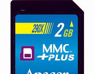 Apacer MMCplus: достигнута скорость 290x
