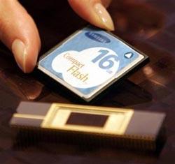 Samsung собирается производить 16-гигабитные чипы флэш-памяти