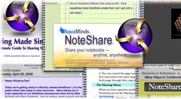 NoteShare 1.5 позволяет совместно работать с виртуальными блокнотами