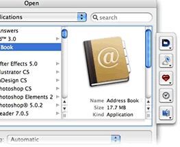 Default Folder X 3.0.1 добавляет функциональность диалоговым окнам