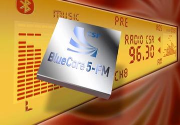 CSR BlueCore5-FM – первое однокристальное решение, получившее сертификацию Class 1 Bluetooth 2.0+EDR
