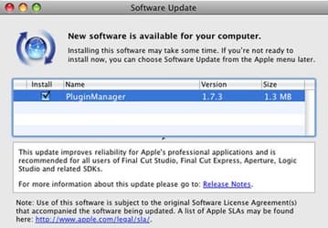 Apple выпустила PluginManager 1.7.3 