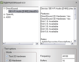 RightMark 3DSound 2.3 Released