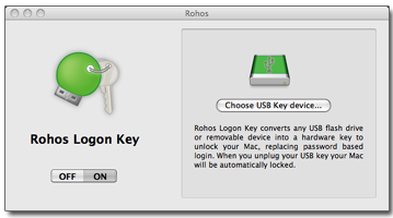 Rohos Logon Key — электронный ключ для Mac 