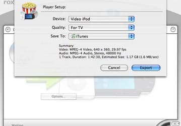 Roxio Popcorn 2 конвертирует видео для iPod