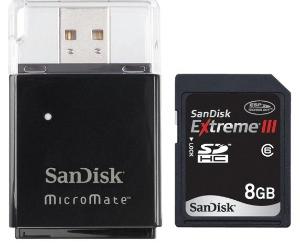 SanDisk увеличивает объем высокоскоростной карточки Extreme III SDHC до 8 Гб
