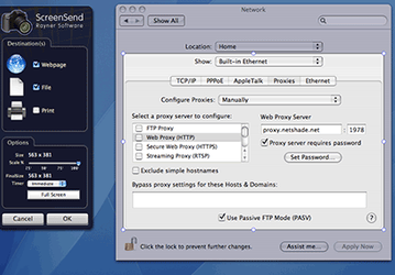 ScreenSend размещает скриншоты в интернете