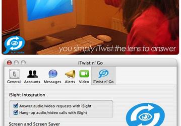 iTwist n' Go – управление видеочатом при помощи iSight