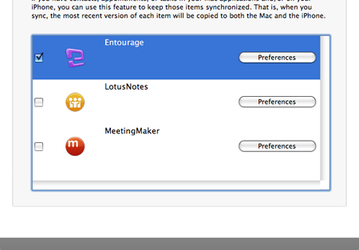 PocketMac for iPhone синхронизирует данные с Entourage и Lotus Notes 