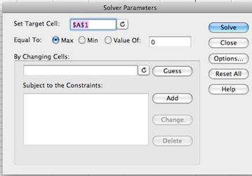 Выпущен Solver для Excel 2008 for Mac 