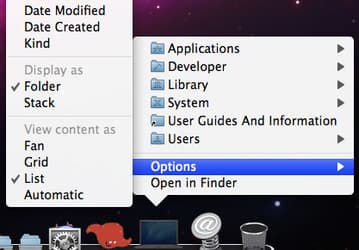Стеки в Mac OS X 10.5.2 получат новый режим отображения содержимого?