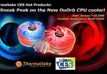 Thermaltake показала на CES-2008 кулер DuOrb для CPU