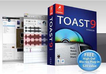 Roxio выпустила Toast 9 Titanium