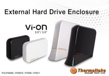 Thermaltake выпускает элегантные кейсы для HDD в серии Vi-ON